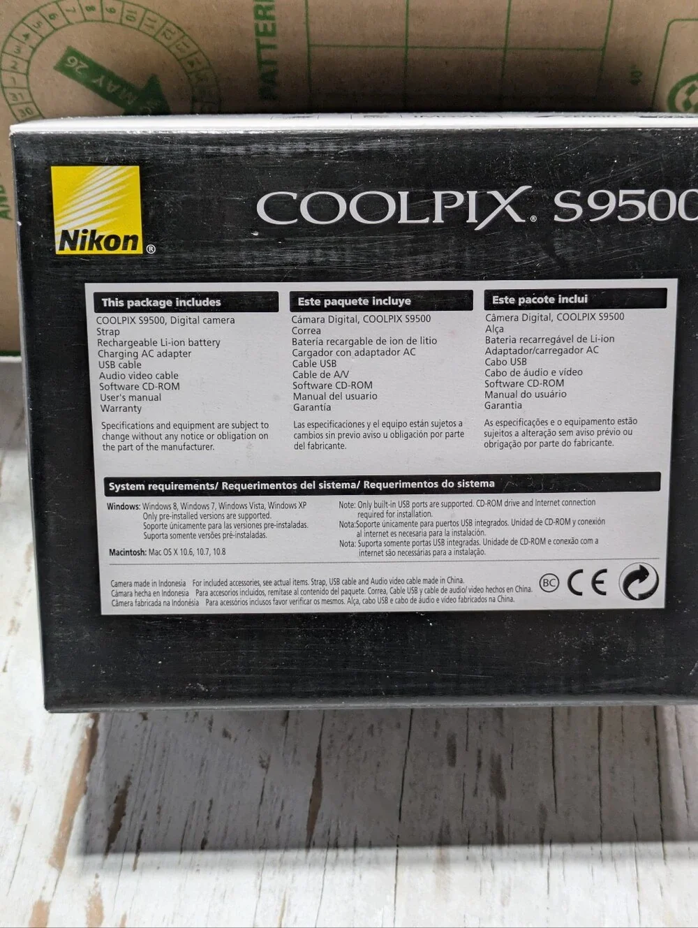 Nikon COOLPIX S9500 Compact Digital Camera Black Bundle
